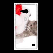 Coque Nokia Lumia 735 Chaton Noël