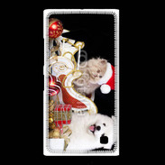 Coque Nokia Lumia 735 Chaton et Chiot Noël
