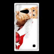 Coque Nokia Lumia 735 Chaton Noël