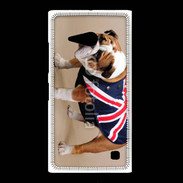 Coque Nokia Lumia 735 Bulldog anglais en tenue