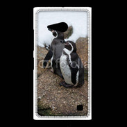 Coque Nokia Lumia 735 2 pingouins