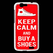 Coque Huawei Ascend G7 Keep Calm Buy Shoes Rouge