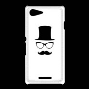 Coque Sony Xpéria E3 chapeau moustache