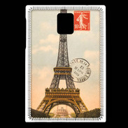 Coque Blackberry Passport Vintage Tour Eiffel carte postale