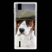 Coque Huawei Ascend P2 Beagle avec casquette