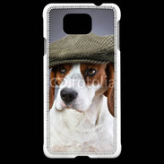 Coque Samsung Galaxy Alpha Beagle avec casquette