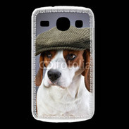 Coque Samsung Galaxy Core Beagle avec casquette