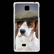Coque LG F5 Beagle avec casquette