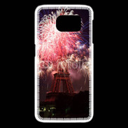 Coque Samsung Galaxy S6 edge Feux d'artifice Tour Eiffel
