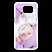 Coque Samsung Galaxy S6 edge Amour de bébé en violet