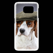 Coque Samsung Galaxy S6 edge Beagle avec casquette