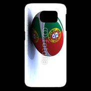 Coque Samsung Galaxy S6 edge Ballon de rugby Portugal
