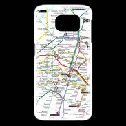 Coque Samsung Galaxy S6 edge Plan de métro de Paris