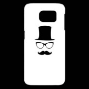 Coque Samsung Galaxy S6 edge chapeau moustache