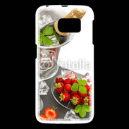 Coque Samsung Galaxy S6 Champagne et fraises