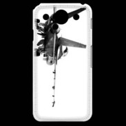 Coque LG G Pro Avion de chasse F18 en noir et blanc