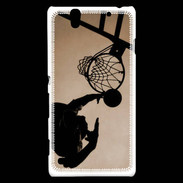 Coque Sony Xperia C4 Basket en noir et blanc