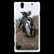 Coque Sony Xperia C4 2 pingouins