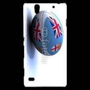 Coque Sony Xperia C4 Ballon de rugby Fidji