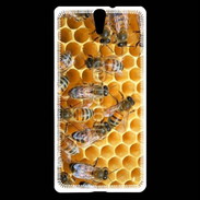 Coque Sony Xperia C5 Abeilles dans une ruche