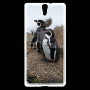 Coque Sony Xperia C5 2 pingouins