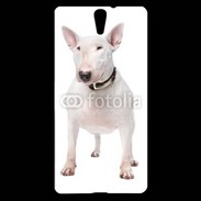 Coque Sony Xperia C5 Bull Terrier blanc 600