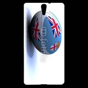Coque Sony Xperia C5 Ballon de rugby Fidji