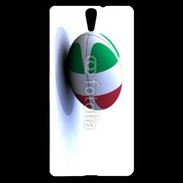 Coque Sony Xperia C5 Ballon de rugby Italie