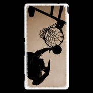 Coque Sony Xperia M4 Aqua Basket en noir et blanc