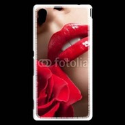 Coque Sony Xperia M4 Aqua Bouche et rose glamour