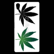 Coque Sony Xperia Z5 Premium Double feuilles de cannabis
