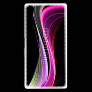 Coque Sony Xperia Z5 Premium Abstract multicolor sur fond noir