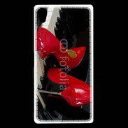 Coque Sony Xperia Z5 Premium Escarpins rouges sur piano
