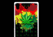 Coque Sony Xperia Z5 Premium Feuille de cannabis et cœur Rasta