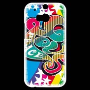 Coque HTC One M8s Peace and love 5