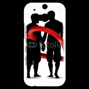 Coque HTC One M8s Couple Gay