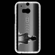 Coque HTC One M8s femme glamour noir et blanc