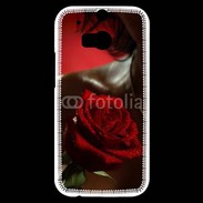 Coque HTC One M8s Belle rose rouge 500