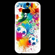 Coque HTC One M8s football en couleurs 800