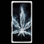 Coque Personnalisée Sony Xpéria Z5 Feuille de cannabis en fumée