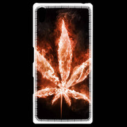 Coque Personnalisée Sony Xpéria Z5 Cannabis en feu