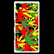 Coque Personnalisée Sony Xpéria Z5 Fond de cannabis coloré