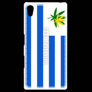 Coque Personnalisée Sony Xpéria Z5 Drapeau Uruguay cannabis 2
