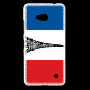 Coque Nokia Lumia 640 LTE Drapeau français et Tour Eiffel