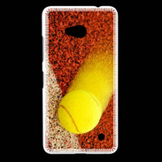 Coque Nokia Lumia 640 LTE Balle de tennis sur ligne de cours