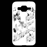 Coque Samsung Core Prime Dessin de note de musique en noir et blanc 75