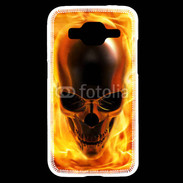 Coque Samsung Core Prime crâne en feu