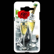 Coque Samsung Grand Prime 4G Champagne et rose rouge