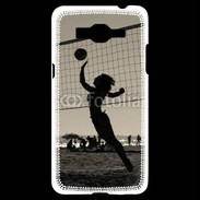 Coque Samsung Grand Prime 4G Beach Volley en noir et blanc 115