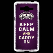 Coque Samsung Grand Prime 4G Keep Calm and Carry on Violet